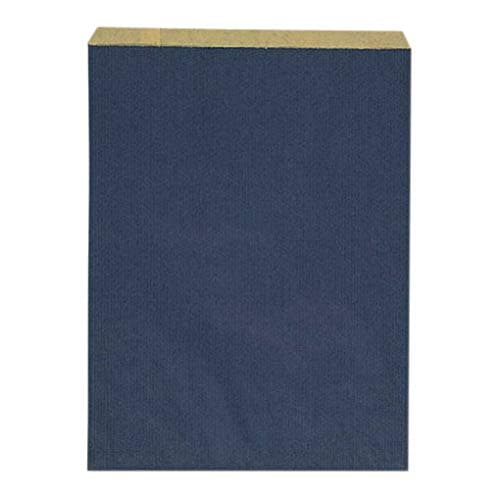 （まとめ買い）シモジマ HEIKO 紙袋 平袋 柄小袋 Rタイプ R-10 筋入無地紺 200枚 幅250x高330mm 006526103 [x3セット]