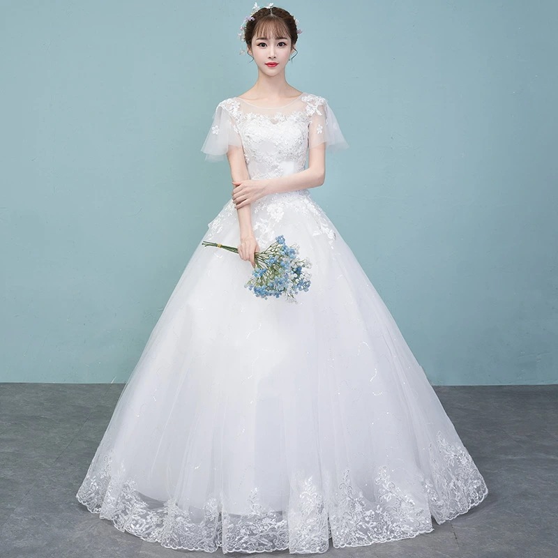 花嫁 ウエディングドレス 二次会ドレス 結婚式 格安 ウエディングドレス 披露宴 二次会 結婚式 イベント 演奏会 発表会 フォーマルドレス 編み上げタイプ 白 オシャレ 高級感 海外挙式 ウエディン