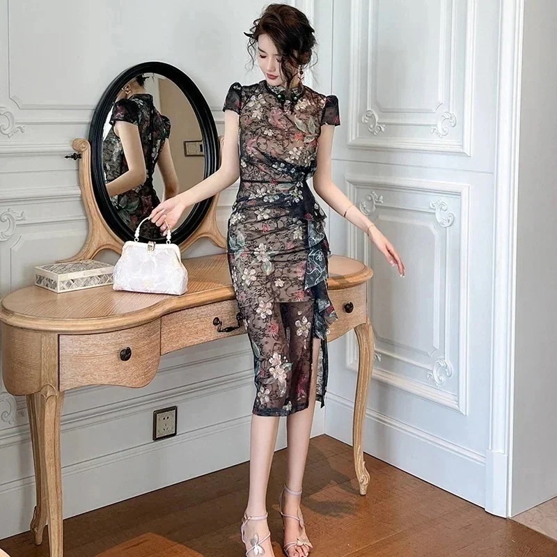 ワンピース フォーマル パーティードレス キャバドレス 着痩せ 大人 チャイナドレス 同窓会 披露宴 卒業式 結婚式 演奏会 ウェディング 成人式 正式 105 二次会 発表会30%までに制限