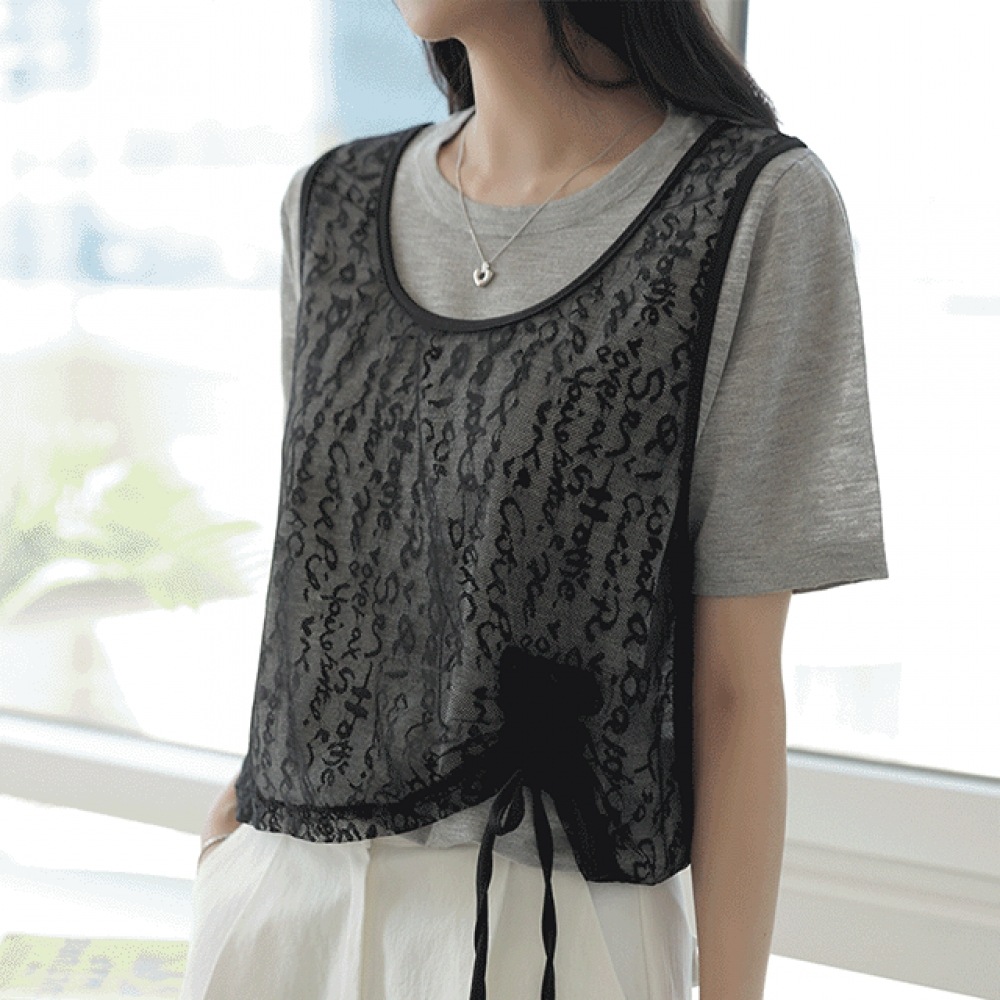 クリック앤퍼니 メレースシェアリング レイヤードニット