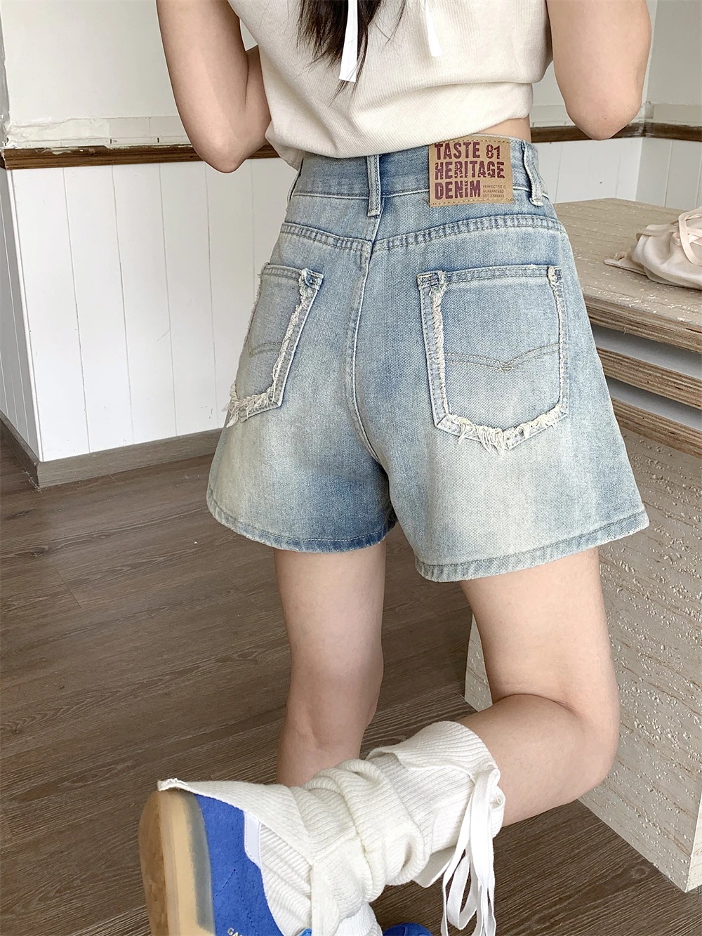 [新作限定]パンツ ショートパンツ 2025新作 ハイウエストストレートジーンズ ホットパンツ ショートパンツ 夏