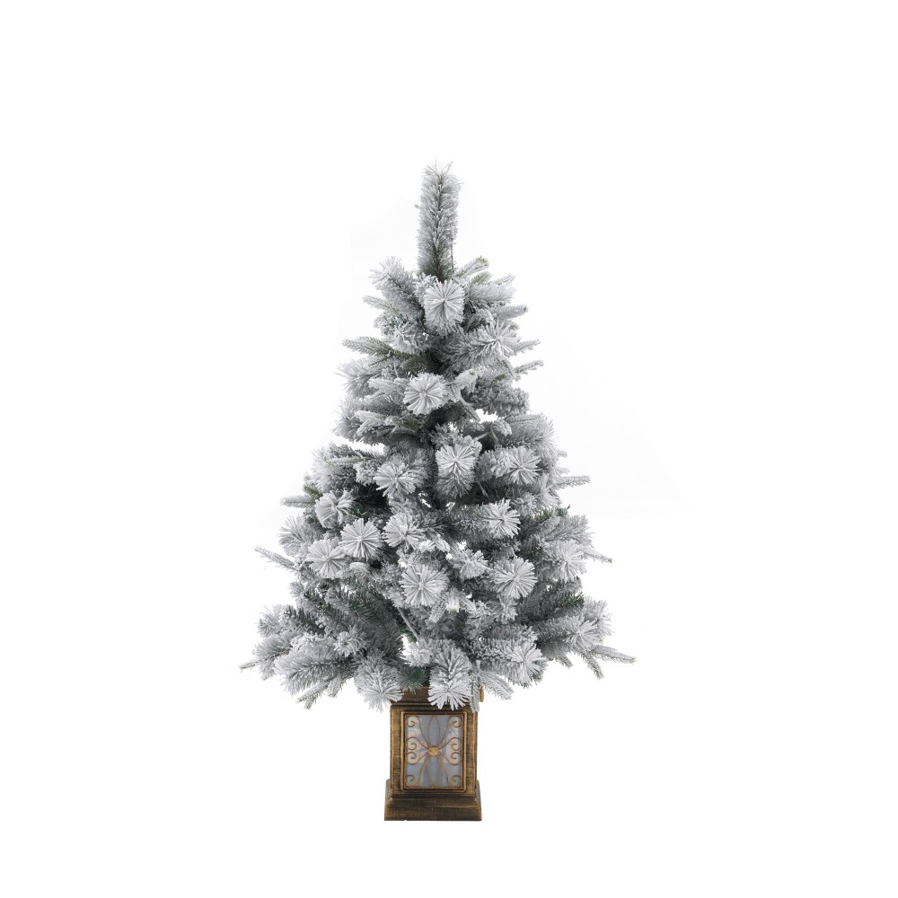 【120cm 雪化粧】2025新作 北欧クリスマスツリー LED キラキラ 高級感 豊富枝数 簡単組立 クラシック