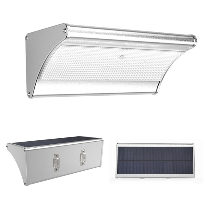 2個セット ソーラーライト マイクロ波人感センサー搭載 48個LED 4種照明モード 防水防犯