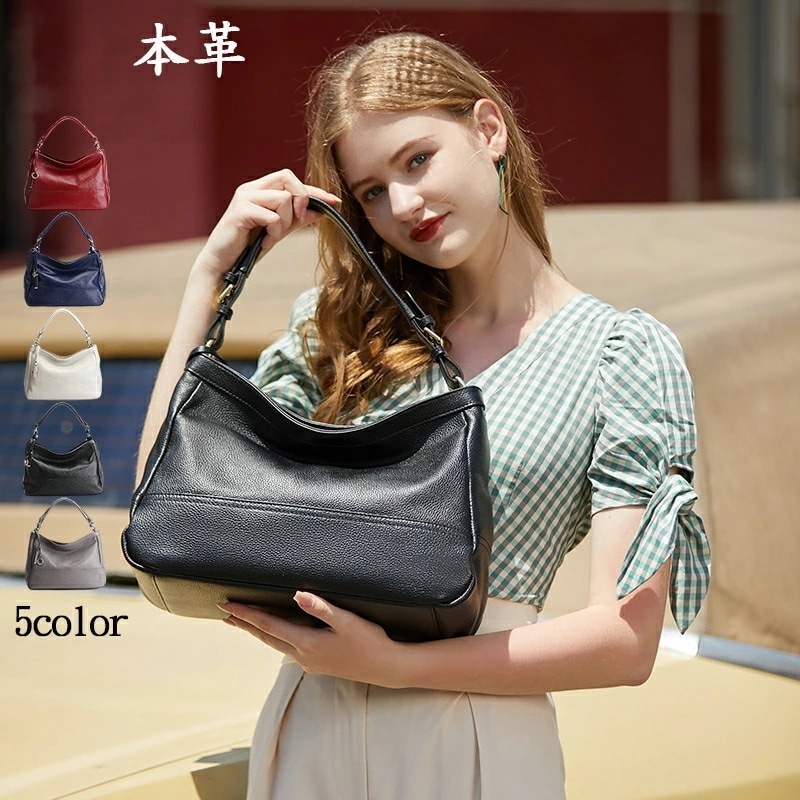 トートバッグ レディース ハンドバッグ シンプル かわいい おしゃれ 牛革 手提げバッグ ショルダー インナーバッグ付き かばん 女性 秋バッグ 軽量 大容量 マグネットボタン 無地 仕事鞄 通勤 通
