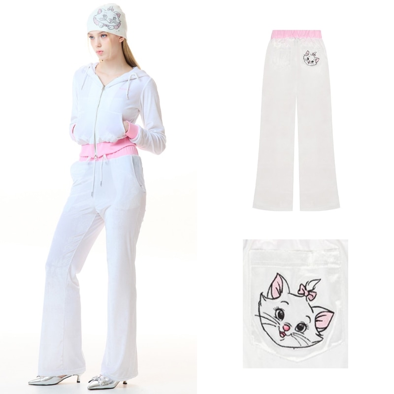 【マリーコラボ】 ベルベット パンツ ウエストゴム MARIE VELVET PANTS