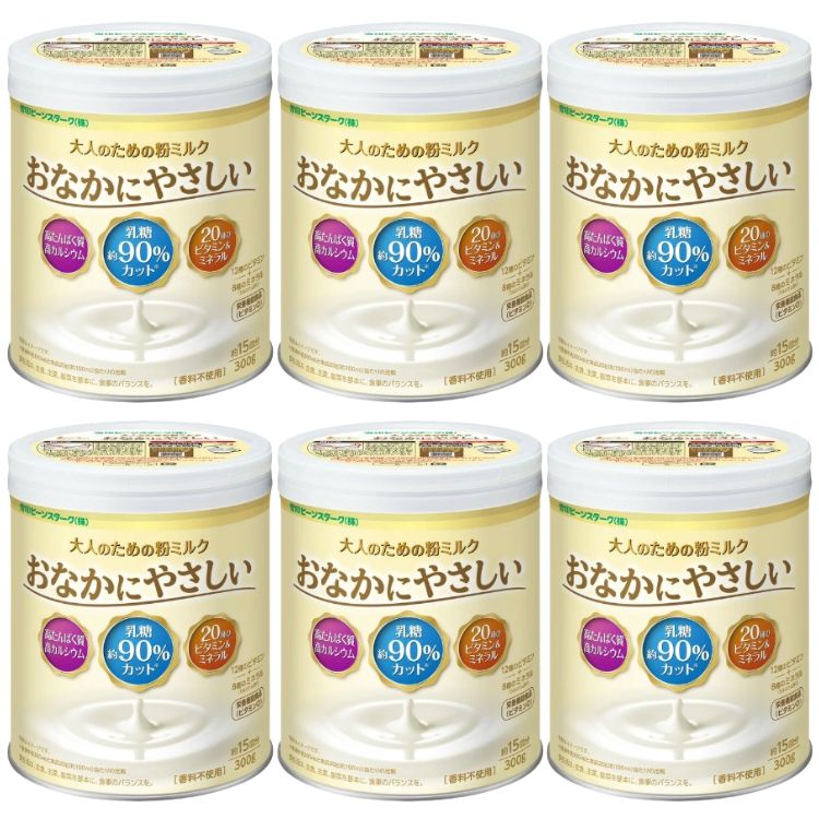 6個セット 雪印ビーンスターク 大人のための粉ミルク おなかにやさしい 300g 栄養調整食品 乳糖 高たんぱく質 高カルシウム ビタミン ミネラル 牛乳が苦手 栄養バランス
