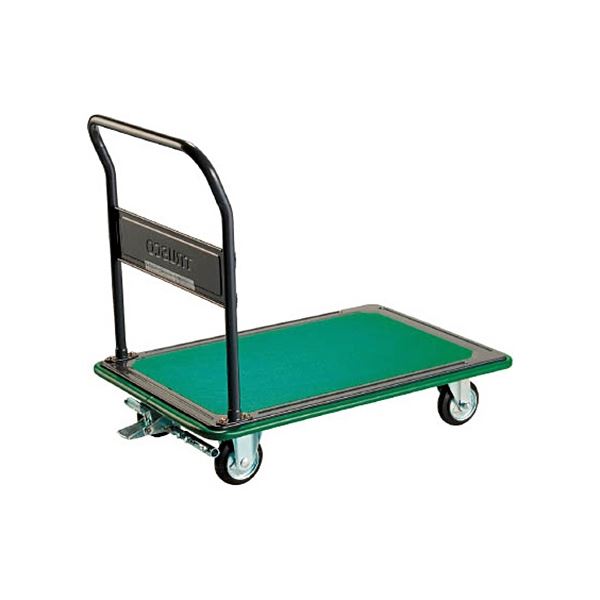 固定ハンドルタイプ プレス製運搬車 200kg ブレーキ付 116SEBN 1台 組立品