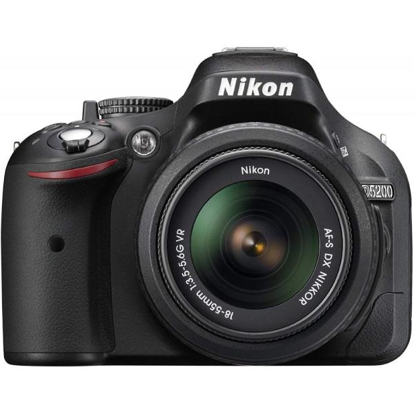 【中古】ニコン Nikon D5200 レンズキット ブラック D5200LKBK SDカード付き 31,720円