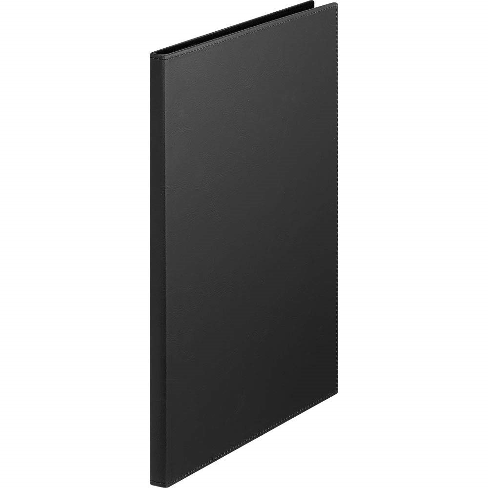 （まとめ買い）レザフェスU クリアーファイル 合皮 A4 20P 黒 1931LUクロ [x3]