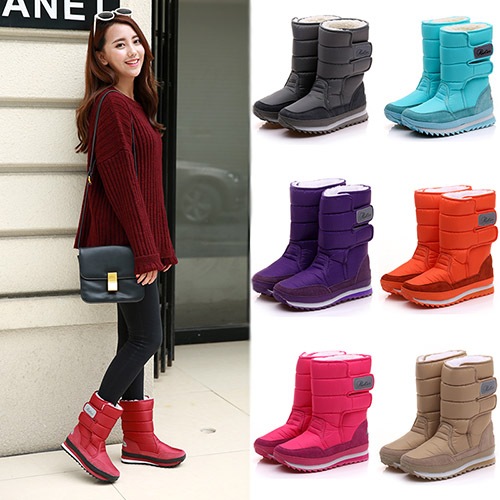 スノーブーツ ムートンブーツ レディース ミドルブーツ 大きいサイズ 防寒 裏起毛 ムートン ショートブーツ 暖か 歩きやすい 防寒 短靴 ボア ファーブーツ 通学 通勤 疲れない カジュアル 冬 2