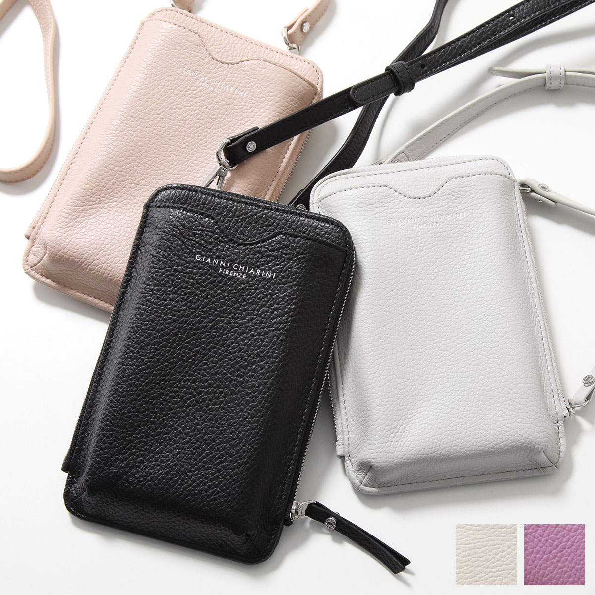 GIANNI CHIARINI ジャンニキアリーニ フォンケース WALLETS DOLLARO PFW5090 GRN レディース スマホバッグ ショルダーウォレット ポシェット