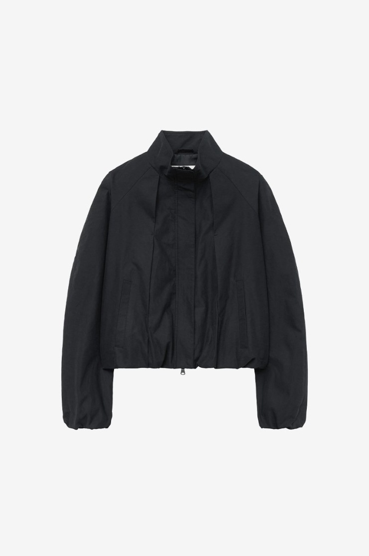 【INSILENCE】 HERRINGTON VOLUME PINTUCK JUMPER : BLACK