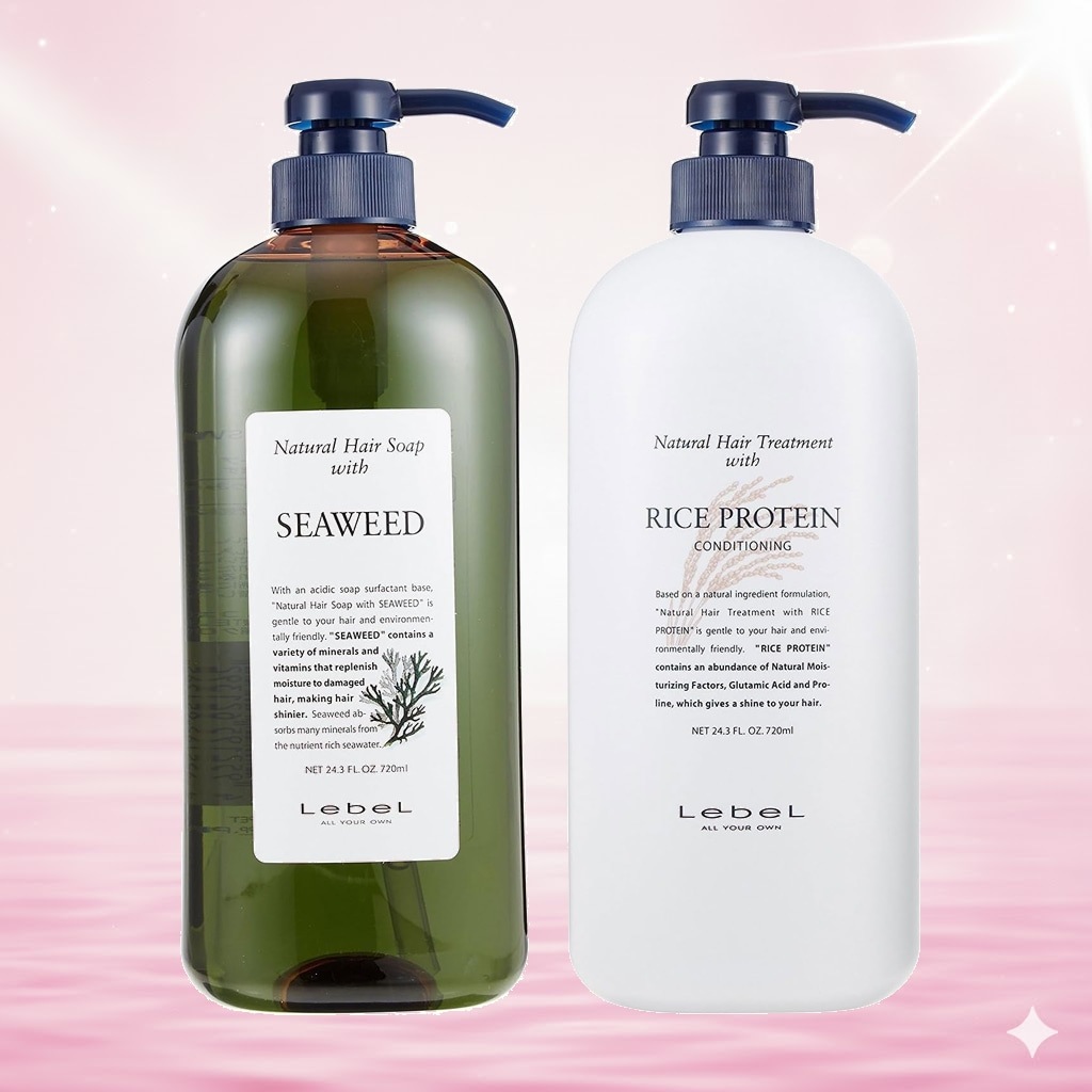 【定番セット】 ルベル(LebeL) ナチュラルヘアソープ ウィズ SW (シーウィード 720ml)& ナチュラルヘアトリートメント ウィズ RP (ライスプロテイン 720g) 2個アソート 4,314円