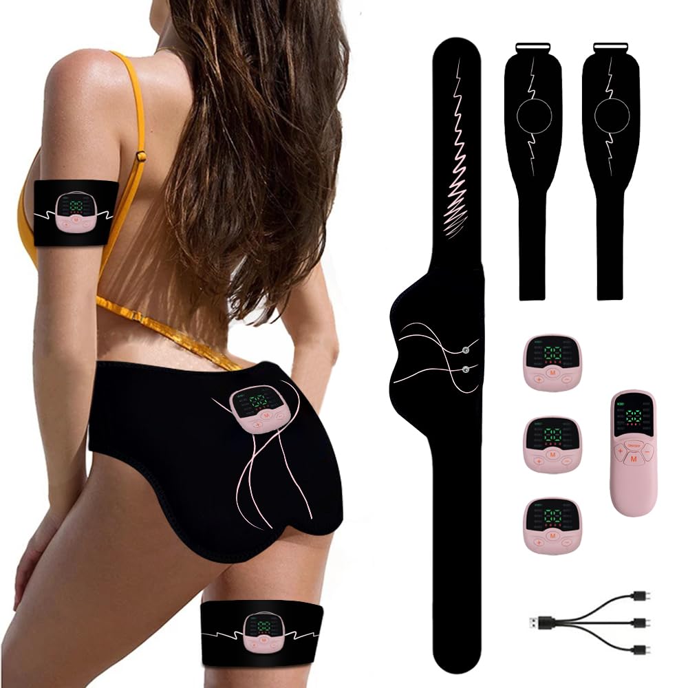 腹筋ベルト EMS 臀部トレーニングデバイス 腕ベルト 腹筋トレーナー 筋トレーナー お腹 腕用 多部位対応 筋肉刺激装置 男女兼用トレーニングマシーン USB充電式 自宅 オフィス フィットネス 運