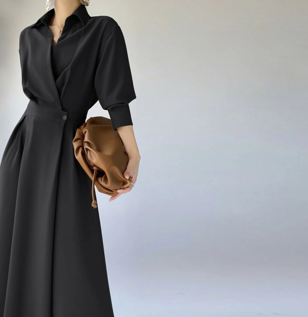 ワンピース 無地 長袖 レディースファッション bbq120