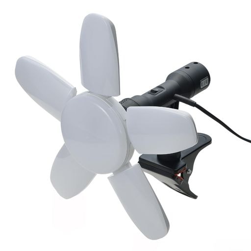 髙儀(TAKAGI) EARTH MAN LED クリップライト SAKUTO 70W CLT-70SLD 270度回転連結コンセント付き 屋内用 開閉で照射範囲が変わる 照明 作業灯 投光器 作業用