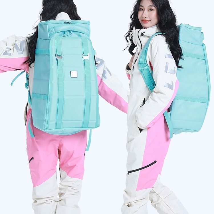 スノーボードケース ショルダーバッグ 65L 大容量 スノーボードウェア 靴 板 ブーツ スノーボード用品収納 無地 ピンク 韓国風 男女兼用 防水 防雪 スノーボードバッグ 手提げ 肩掛け
