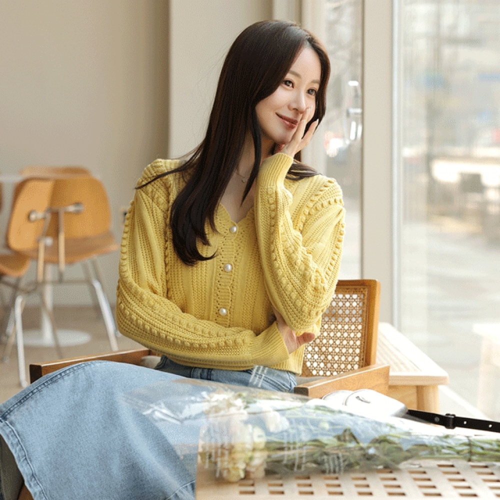 クリック＆ファニーラブラインニットカーディガン