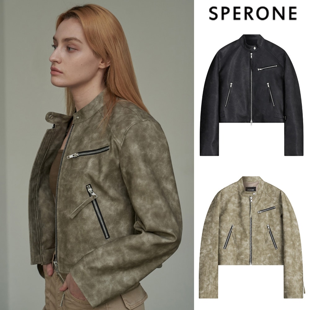 [SPERONE] China Pigment Racer Jacket