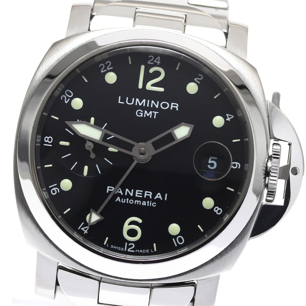 パネライ PANERAI PAM00160 ルミノール GMT スモールセコンド 自動巻き メンズ 美品 _891252【中古】