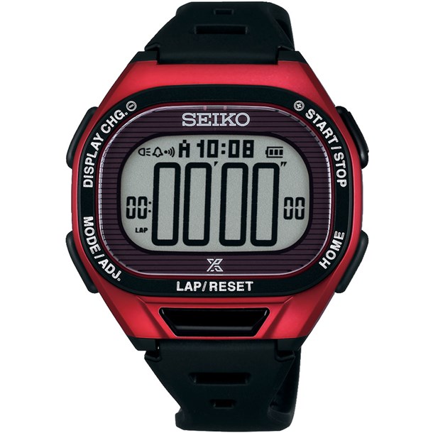 ス-パーランナーズS690 メタリックレッド 陸上ウォッチ (sbef047)