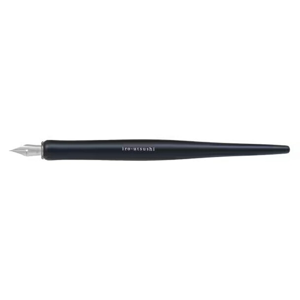 （まとめ買い）つけインキペン iro-utsushi（いろうつし） 木軸 ブラック ペン種M型（中字） FIR-180K-B-M [x3]
