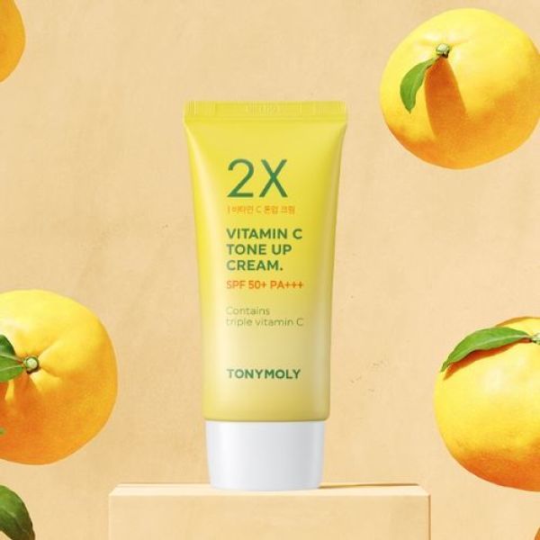 トゥエックス ビタミンC トーンアップクリーム (1 + 1) UVカット+ トーン補正