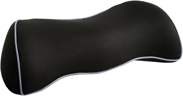 腰枕 腰クッション 低反発 折りたたみ コンパクト 就寝用 快眠 腰サポート 安眠サポート オフィス 車中 自宅(ブラック, Large)