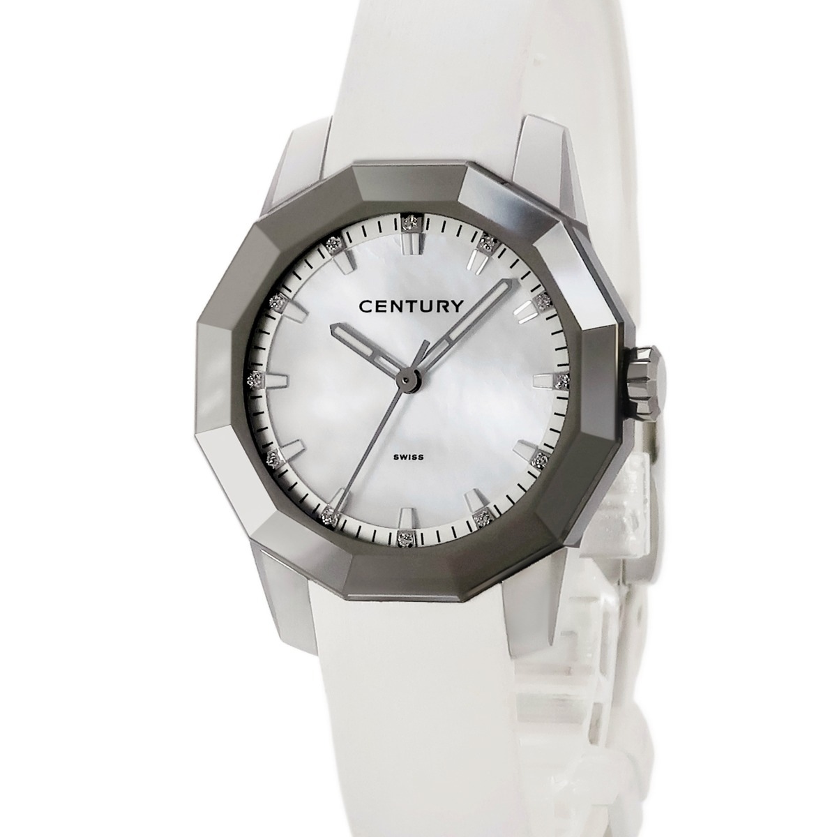 プライムタイム 606.7.U.A1.13.15D.QZN クオーツ レディース 未使用 純正ダイヤ サファイア シェル 白 3年保証