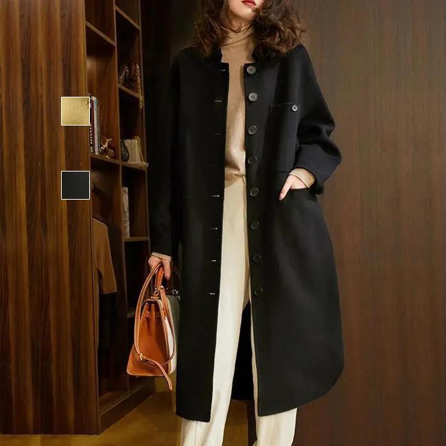 【即納】コート ピーコート ロングコート ジャケットコート ポケット ロング丈 レディース アウター