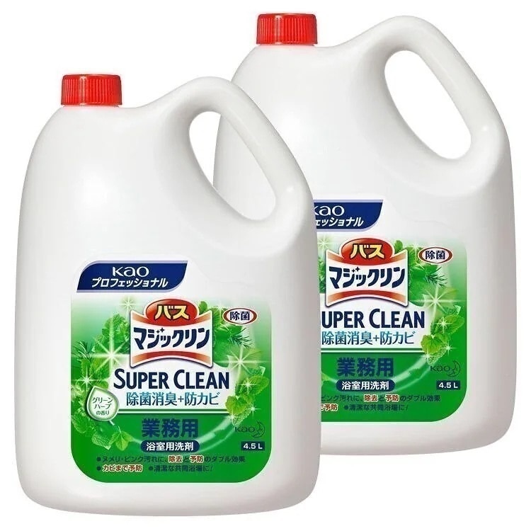 [2個セット]バスマジックリン SUPER CLEAN 4.5Ｌ 業務用 業務用 洗剤 浴 メガ割 5,216円