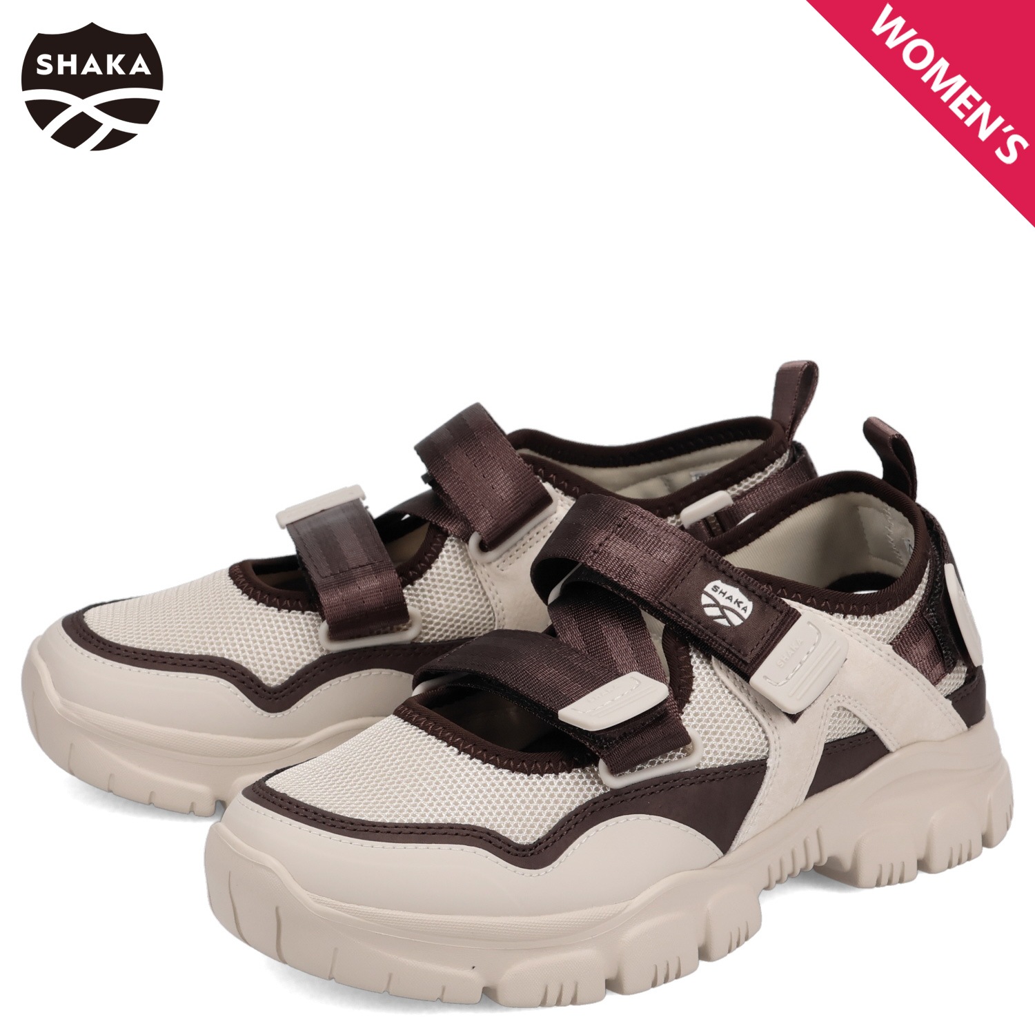 スニーカー サンダル スポーツサンダル レディース 軽量 OTTER TRAIL AT ベージュ SK-217