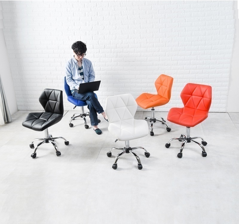 デスクチェア おしゃれ カラフル かわいい 北欧モダン コンパクト キャスター 椅子 オフィス 回転 昇降 高さ調整