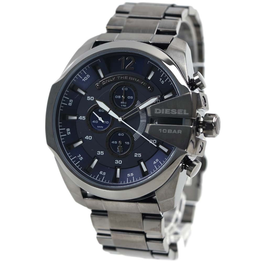 ディーゼル 腕時計 DIESEL メンズ クロノグラフ 日付カレンダー メガチーフ MEGA CHIEF ネイビー×ガンメタル DZ4329 28,600円