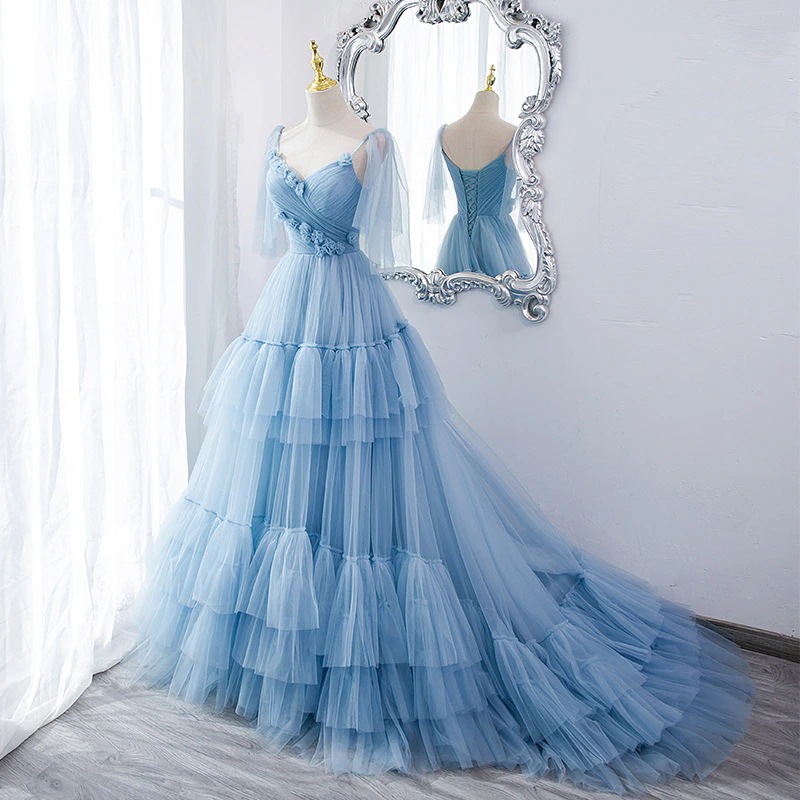 森系 ウェディングドレス ドレス Aラインドレス ブライダルドレス お姫様 花嫁 結婚式 披露宴 二次会