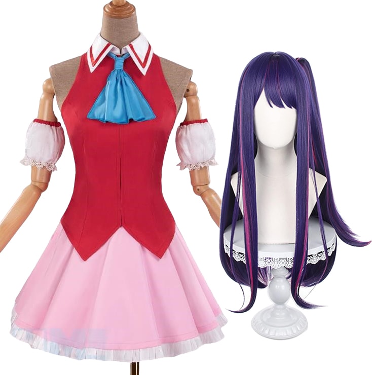 コスプレ衣装 星野アイ ほしの 推しの子 ウィッグ付き　舞台服 イベント パーティー 変装 演出服 祝日 贈り物 クリスマス パーティー 文化祭
