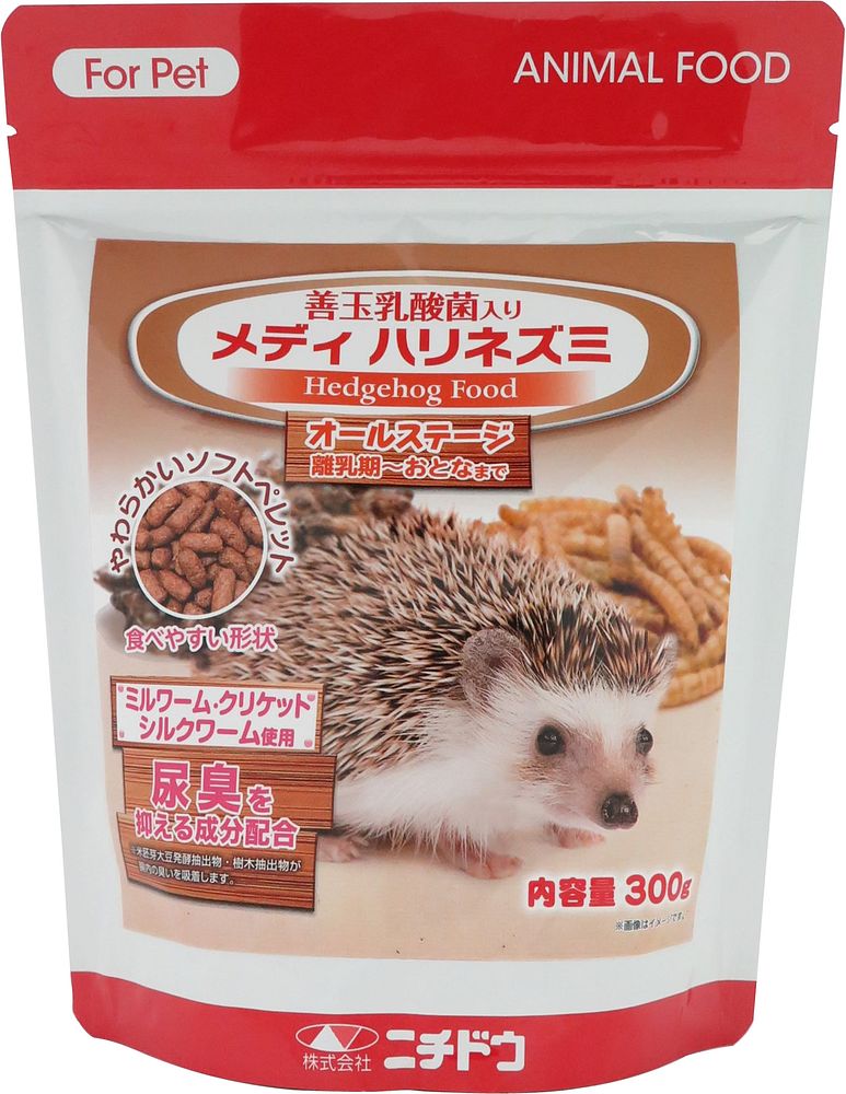 （まとめ買い）ニチドウ メディハリネズミ 300g 小動物用フード [x6]