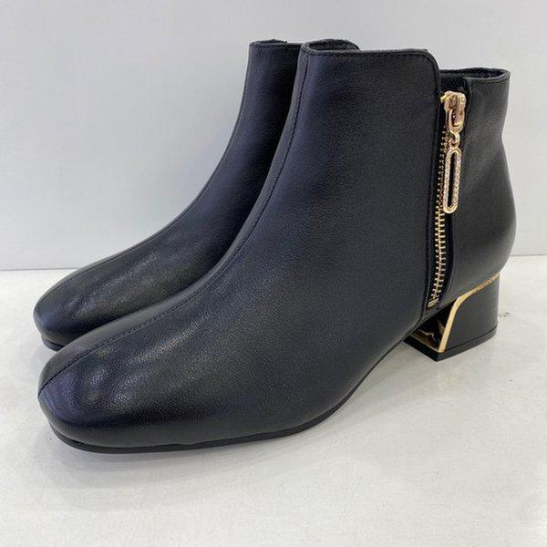 女性の分割ラインフォーマルアンクルブーツPFDWSB876BK HSIF1A GN