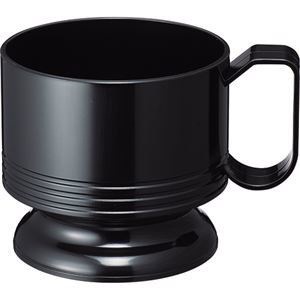 （まとめ） TANOSEE インサートカップホルダー 黒 1パック（5個） [x10セット]