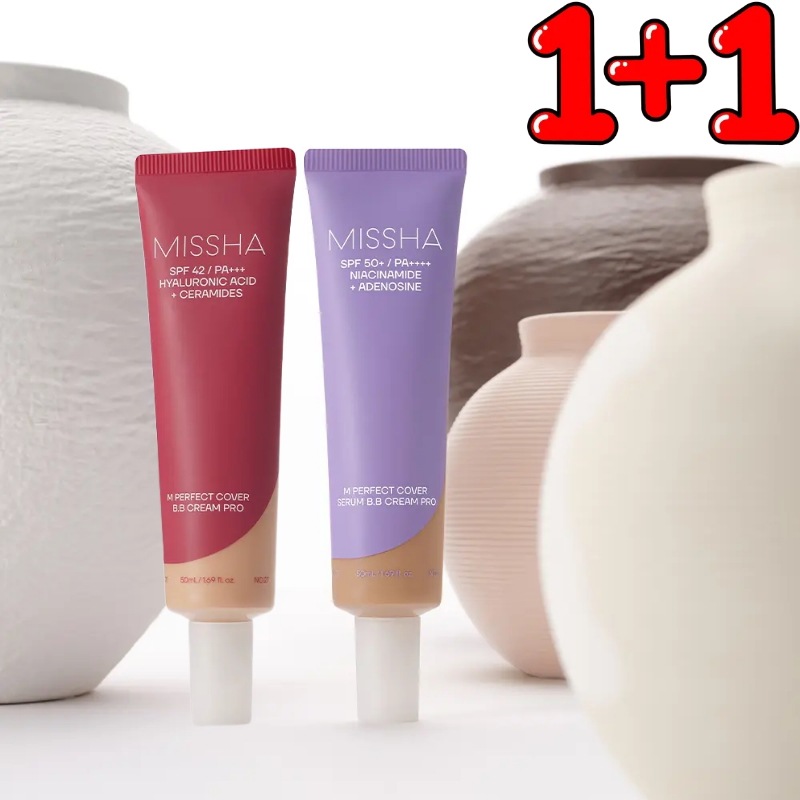 M パーフェクト カバー [セラム BBクリーム プロ 50ml]+[BBクリーム プロ50ml] 2個セット 高保湿 ツヤ肌 毛穴カバー 密着 UVカット 韓国コスメ 人気 ファンデーション