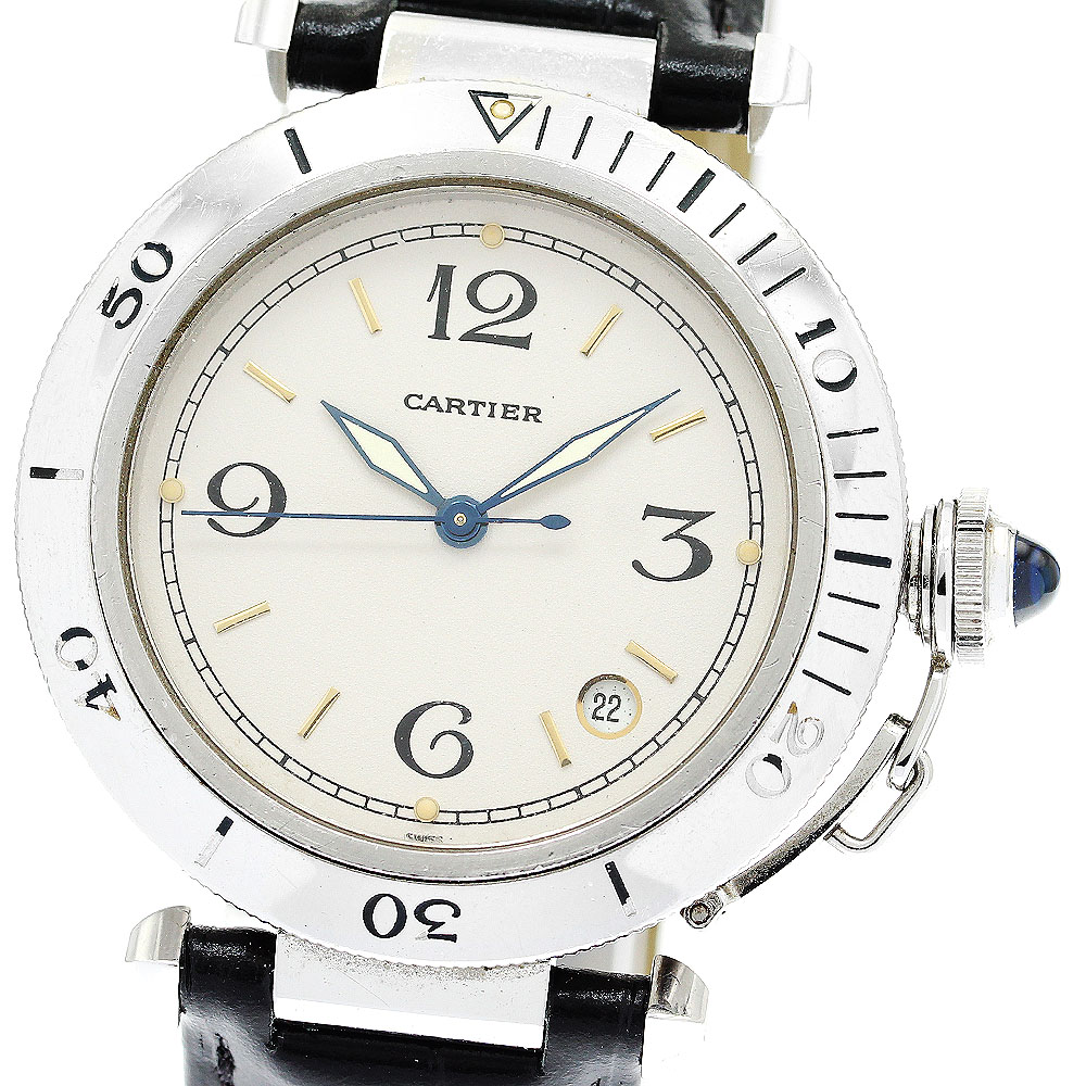 カルティエ CARTIER W3100655 パシャ 38ｍｍ デイト 自動巻き メンズ _873267【中古】