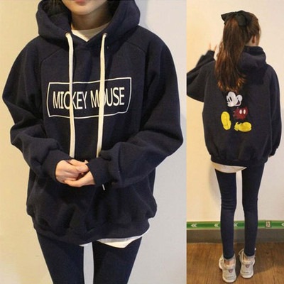 21 ディズニー パーカー 友達恋人同士ペア ペア ミッキーマウス フード付き 秋服 ペアルック Pescaargentina
