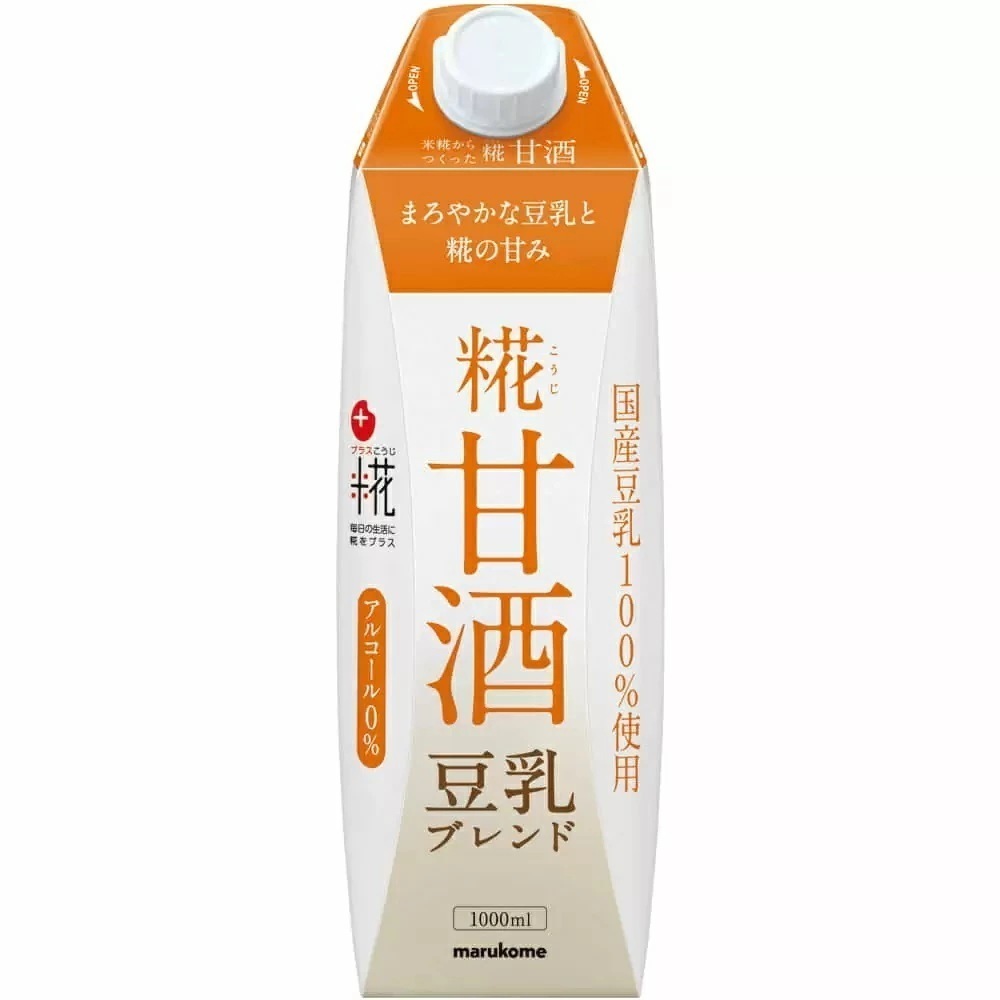 【送料無料】マルコメ プラス糀 糀甘酒 LL 豆乳ブレンド 1000ml 1L3ケース/18本