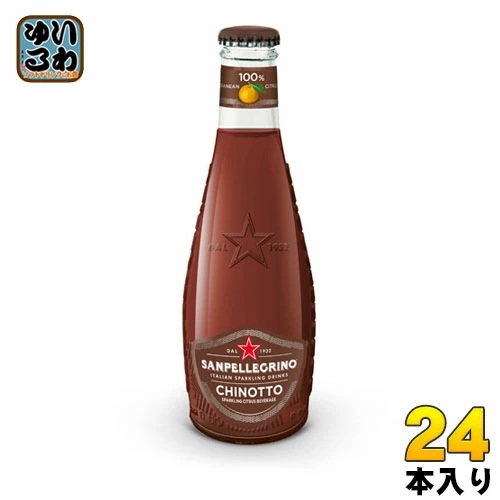 サンペレグリノ イタリアン スパークリングドリンク キノット 200ml 瓶 24本入 炭酸飲料 柑橘 無果汁 フルーツベバレッジ