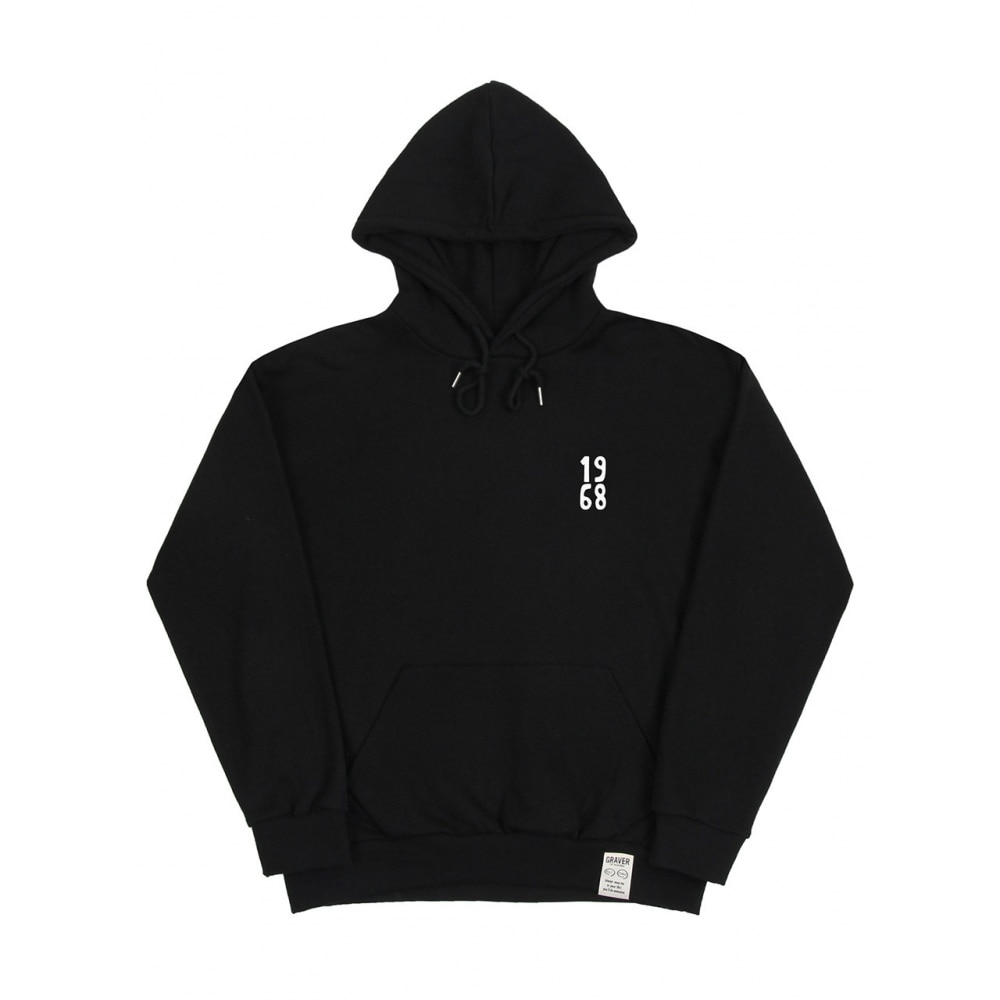 グラバー 1968 スクエアロゴパーカーブラック