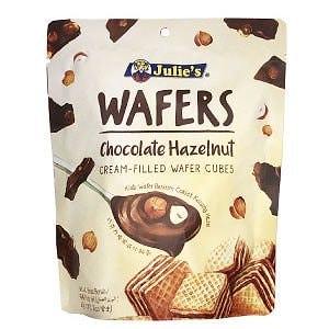 ジュリーズ キューブウエハース ヘーゼルナッツチョコレート 60g24袋［12袋2箱］北海道沖縄離島は送料無料対象外［賞味期限：4ヶ月以上］［送料無料］