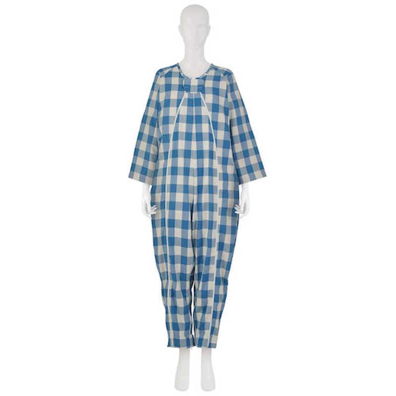 竹虎　フドーねまきA 厚手 L チェックブルー　107084