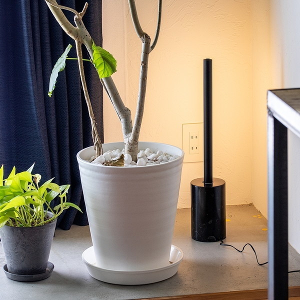 gram8 TC-2014-BKSET 【リモコンベースセット】ショートマンクス フロアライト ブラック