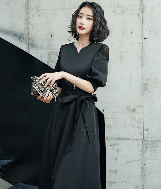 袖あり フォーマル 50代 40代 お呼ばれ レース ロングドレス パーティードレス フォーマルワンピース ワンピース 結婚式 ドレス