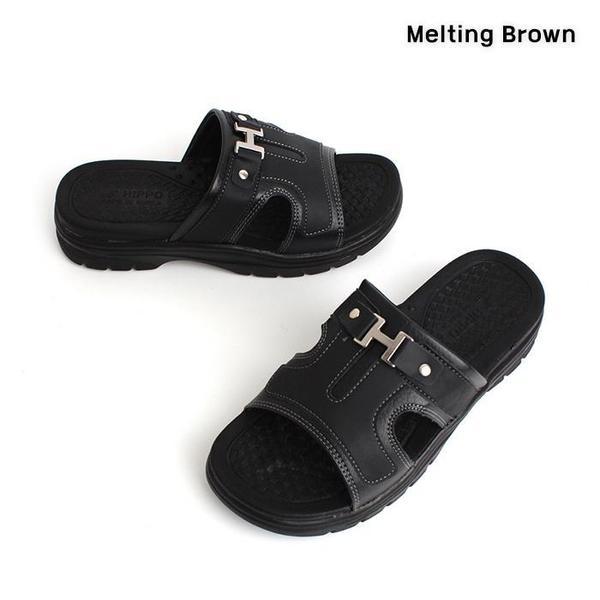 男性用デイリースリッパ オフィスシューズ 2色